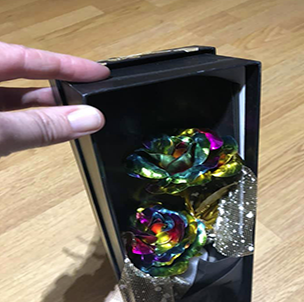 Everlasting Rainbow Rose Bouquet in Box
